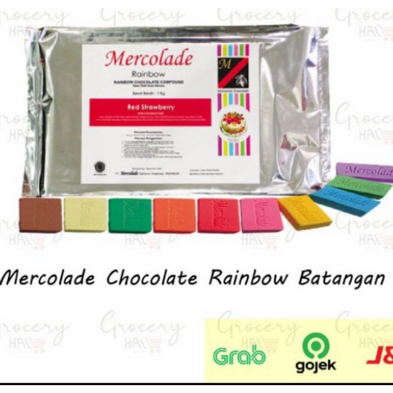 Mercolade Rainbow Chocolate Compound Coklat batangan