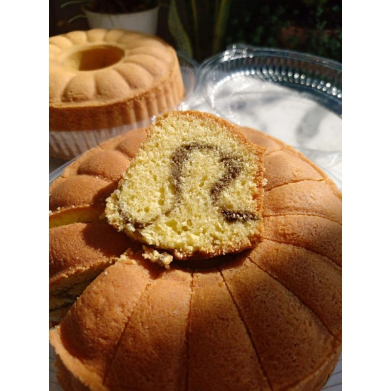 Bolu Marmer Enak Kue Marble Premium Butter Cake Jadul Panggang Ukuran 20cm dan 22cm Enak Wangi Fresh