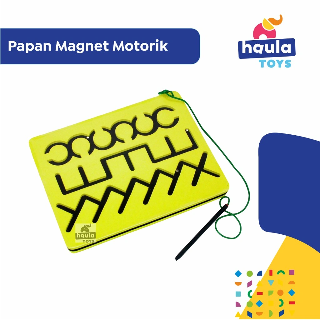 HAULA TOYS || Mainan Edukasi, Papan Magnet Motorik, Papan Alur, Papan Permainan Persiapan Menulis