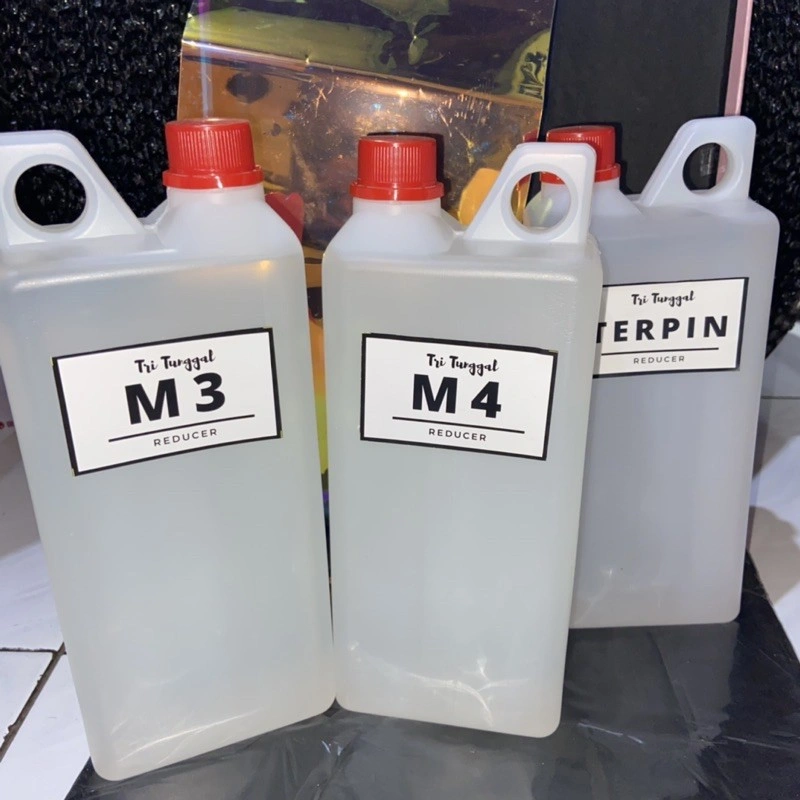 Reduser  M1 M3 M4 Terpin Sablon 1 Liter Thinner Tiner Reducer Thiner Pengencer Pencair Minyak Air Cair Cairan Liquid Cat Paint Painting Pembersih Prakarya Kerajinan Craft Crafting Art Seni Kesenian Kertakes Alat Peralatan Perlengkapan Home Stuff Tools