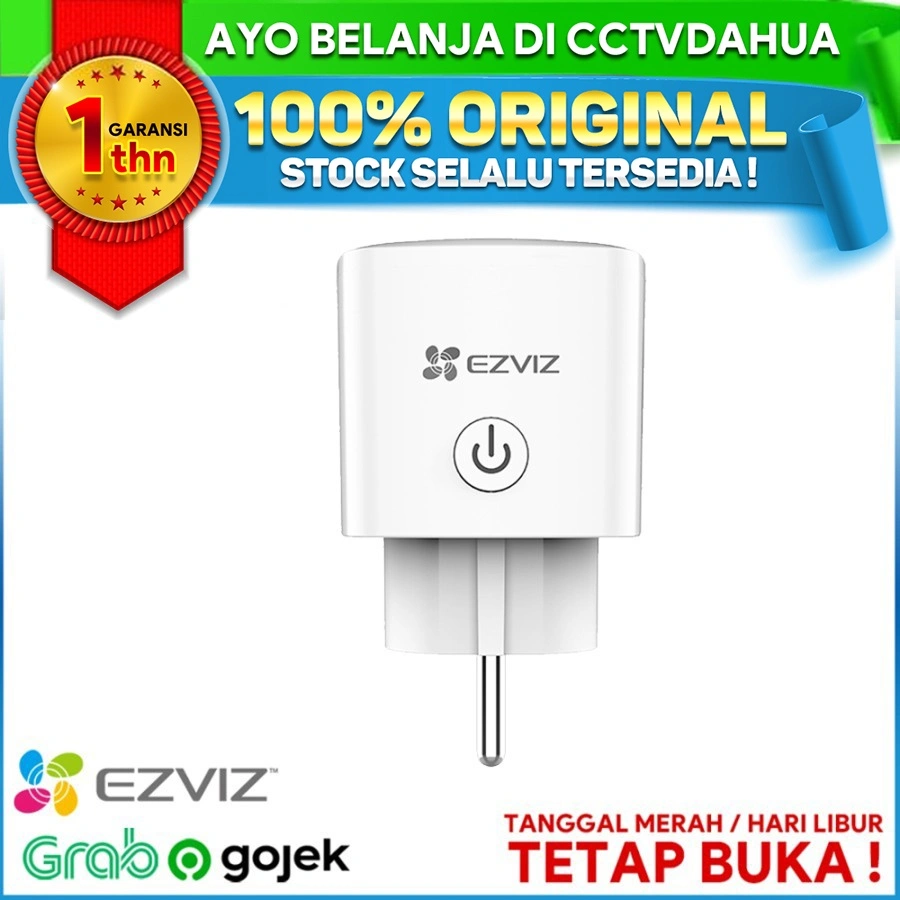 EZVIZ T30 SMART PLUG/ STEKER WI-FI / STOP KONTAK WI-FI GARANSI RESMI
