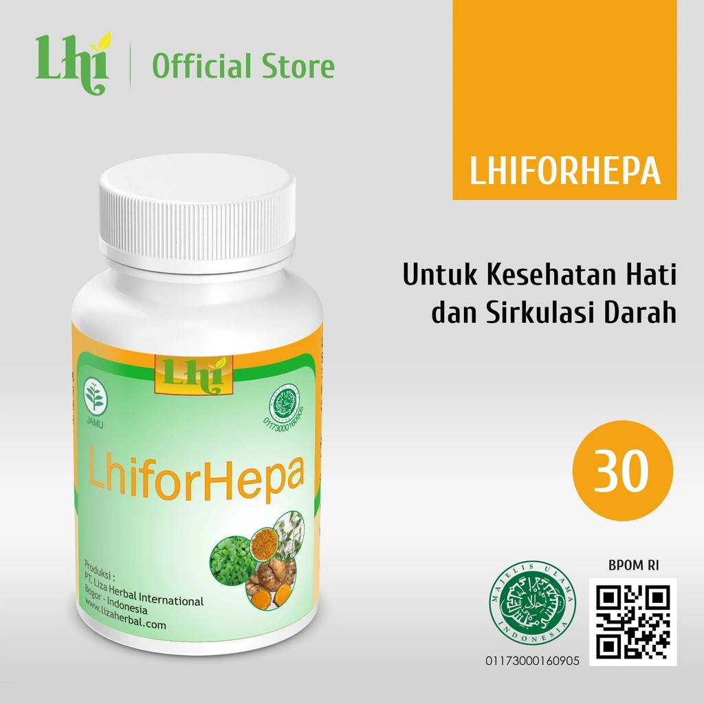 LHI - Lhiforhepa Liza Herbal untuk Kesehatan Hati - 30 Kapsul