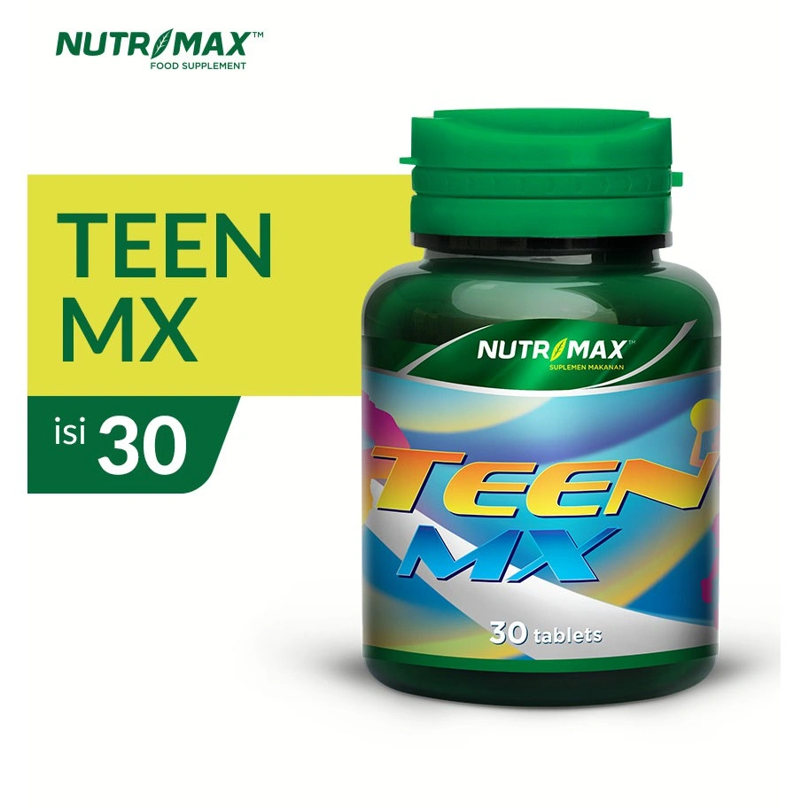 Nutrimax Teen MX Vitamin Mineral Asam Amino Penambah Tinggi pada Remaja Pubertas Vit D B Zinc DHA