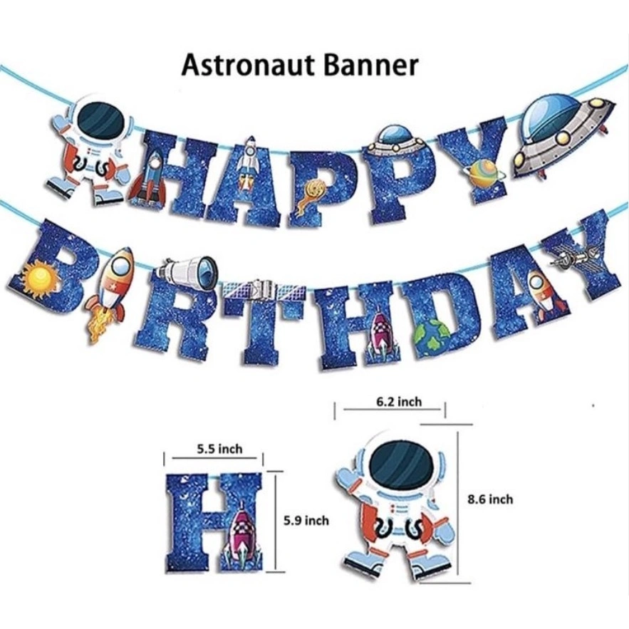 Banner HBD Astronot