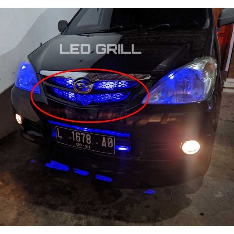 LED GRILL DEPAN SEMUA JENIS MOBIL TINGGAL SAMBUNG LAMPU KOTA