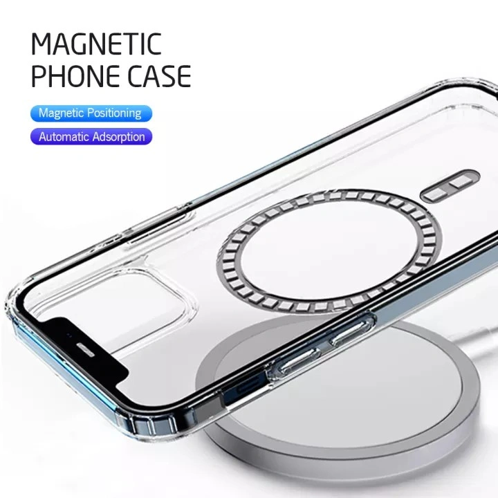 [MAGNETIC ASLI] Casing iPhone 12 Series Pro Max Mini Case Wireless Charging Clear Transparan Magnet