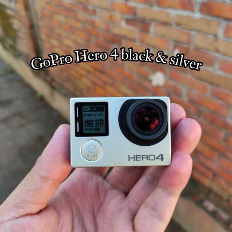 GoPro Hero 4 Silver & black/ foto asli