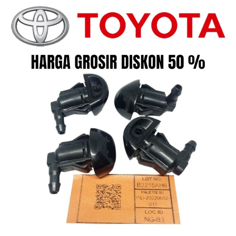 NOZZLE WIPER TOYOTA ORIGINAL NOSEL PENYEMPROT AIR WIPER PEMBERSIH KACA AVANZA XENIA RUSH TERIOS YARIS INOVA CAMRY COROLLA DLL