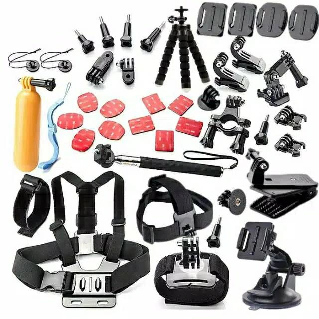 Aksesoris Kamera Aksi Go Pro / Xiaomi Full Set