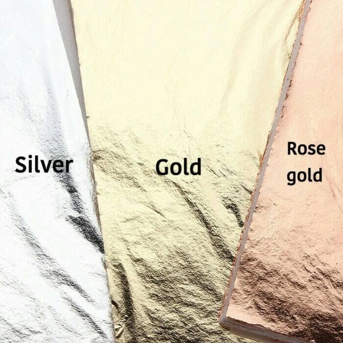 Foil Paper Lembaran Resin Imitasi Champagne Silver Sheets Kertas Berkilau Nail Art Decoration Dekorasi Party Pesta Prakarya Art Kerajinan Tangan Craft Crafting Handicraft Perlengkapan Peralatan Kesenian Seni Satu Warna Warni Tri Tunggal Malang Jawa Timur