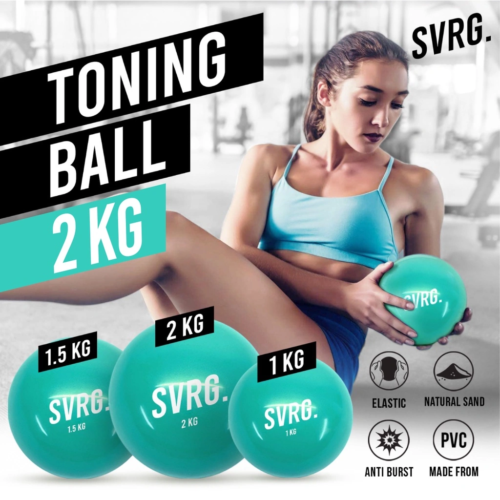 Svarga Toning Ball 2 kg - Bola Senam Yoga & Pilates - Medicine Ball