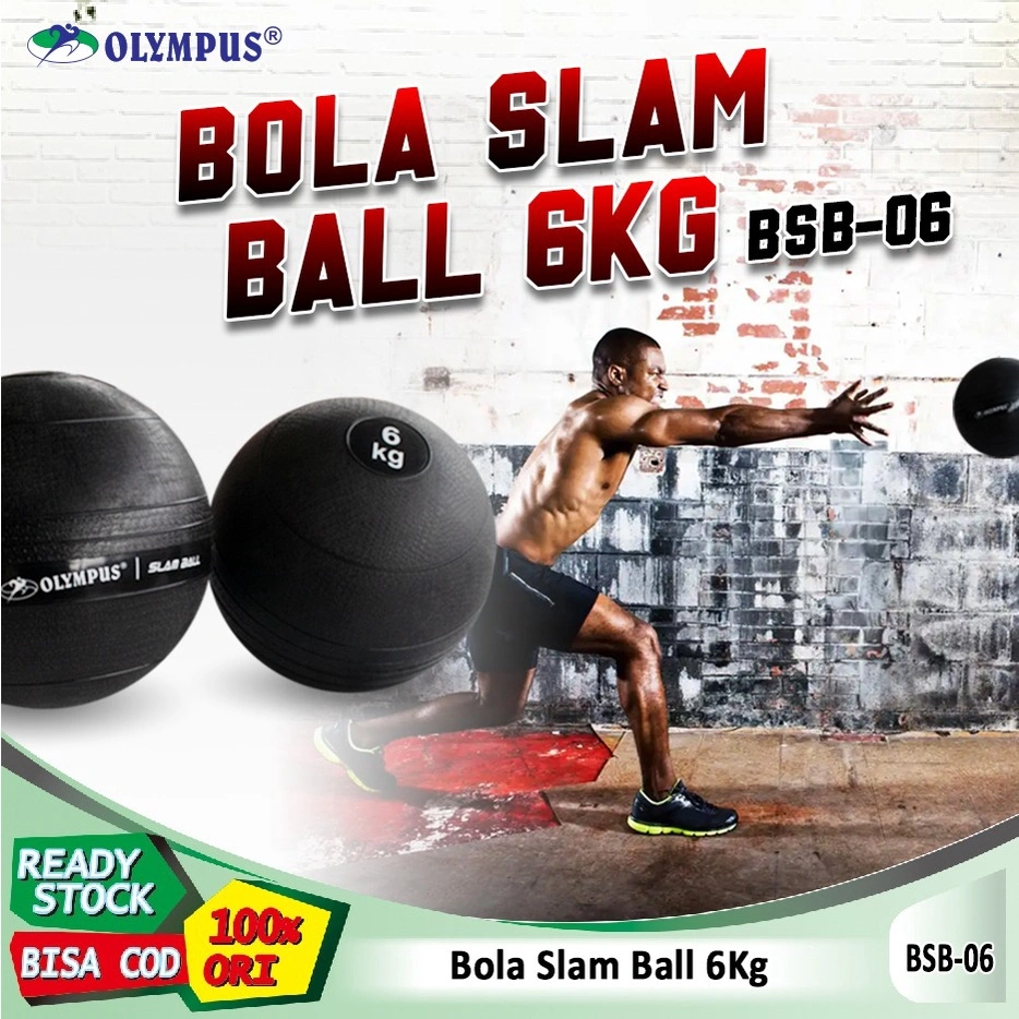 Olympus Bola Slam Ball 6kg Bola Bantingan Medicine Ball