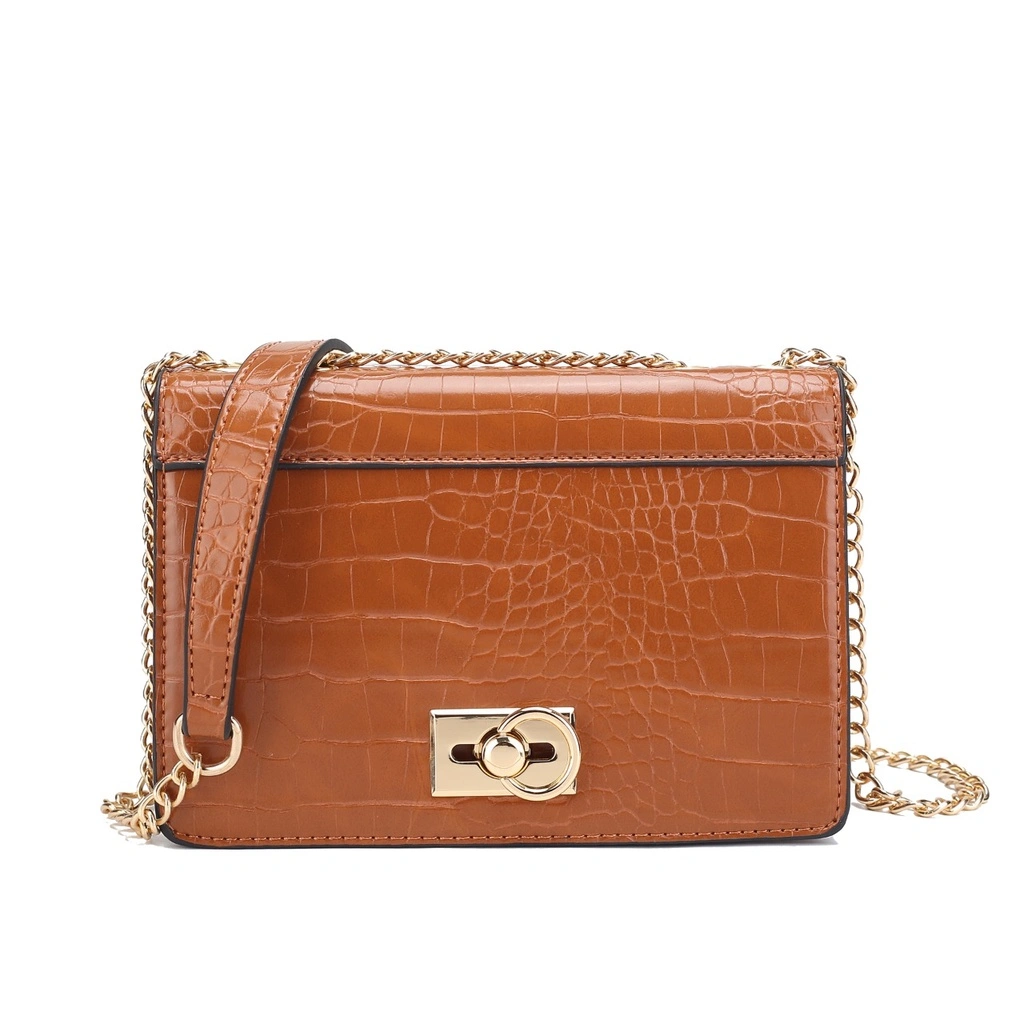 Tas selempang wanita tas Bahu Wanita Rantai Kotak Croco Sling Bag Premium #205