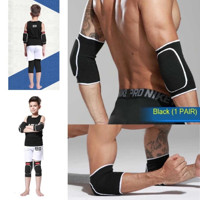 Pelindung lutut Siku tangan sport safety knee elbow support 1 pasang untuk anak anak dan dewasa