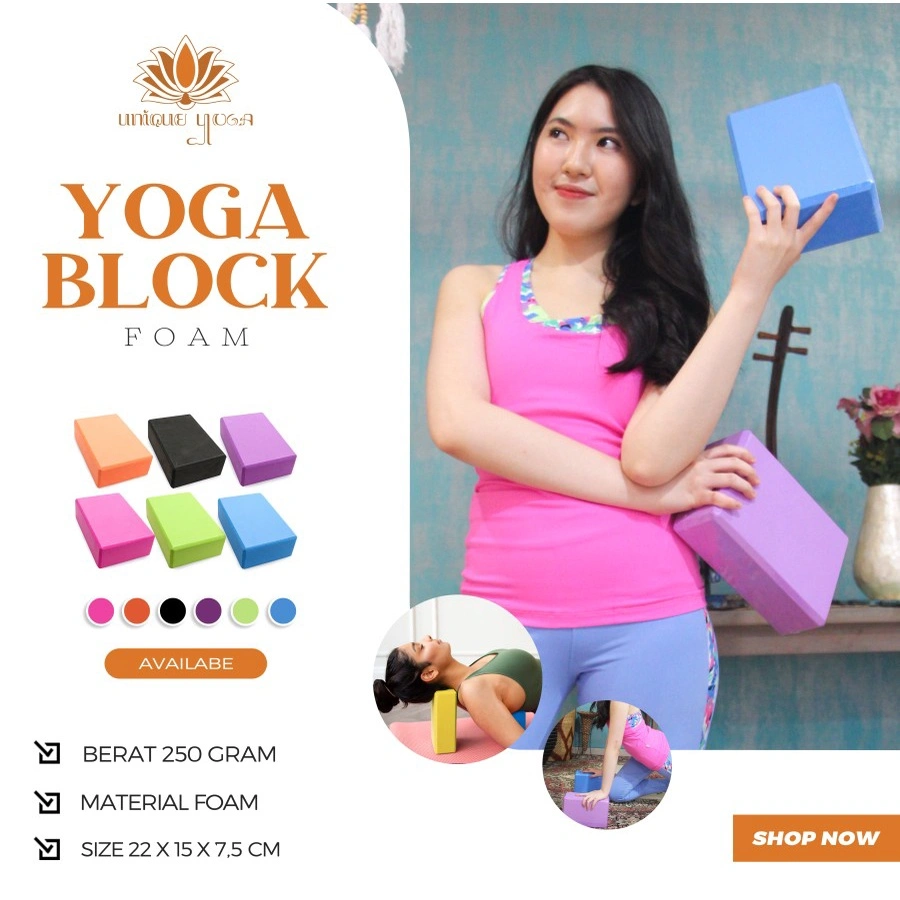 Yoga Block Foam / Balok Yoga / Perlengkapan Yoga / Aksesoris Yoga