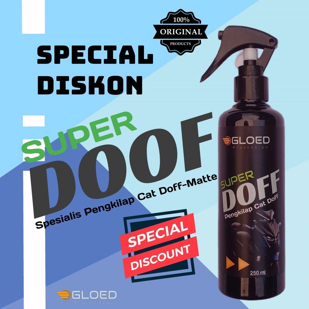 Gloed super doff Pengkilap body motor doff Semi nano coating wax poles motor