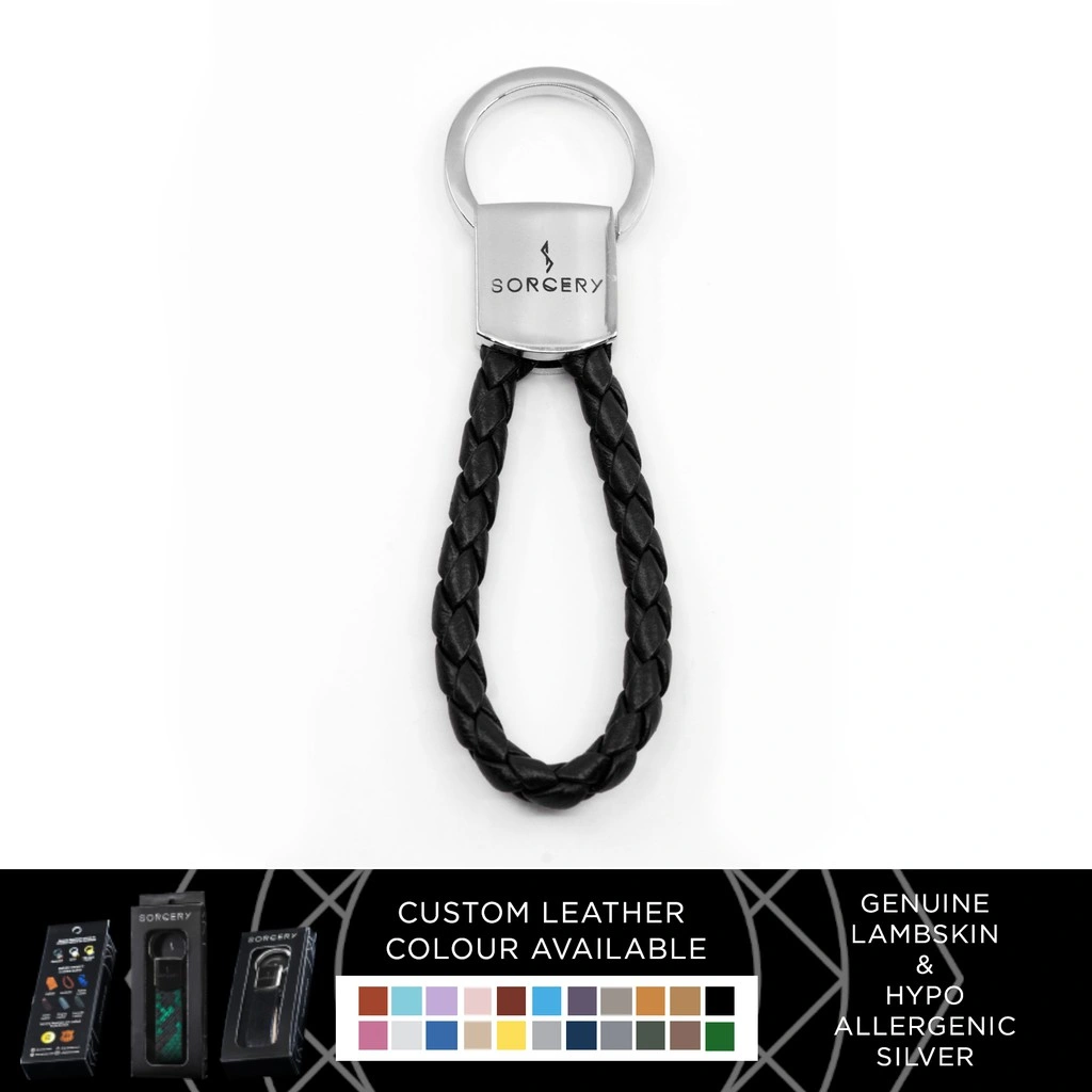 SORCERY Genuine Leather Keychain Gantungan Kunci 18K REALGOLD - KEYCHAIN-LB