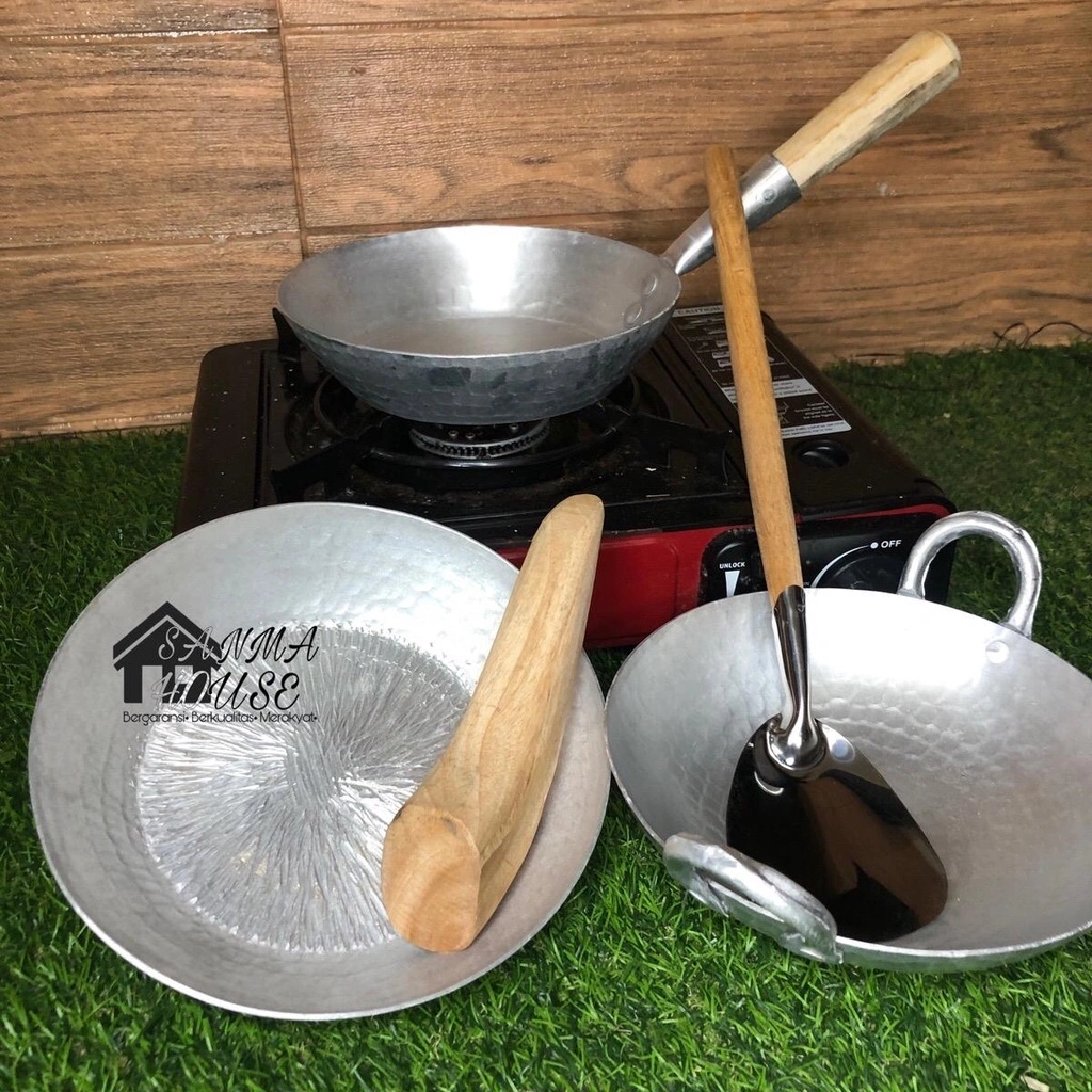 PAKET USAHA 5pcs Produk Perabotan Alumunihm Garut Tetek Tebal Anti Lengket