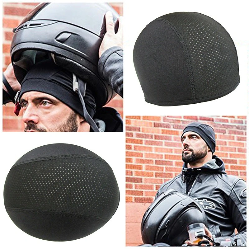Topi Cover Beanie dalam pelindung kepala helm motor sepeda inner cap Skull cap Penutup Rambut Helm