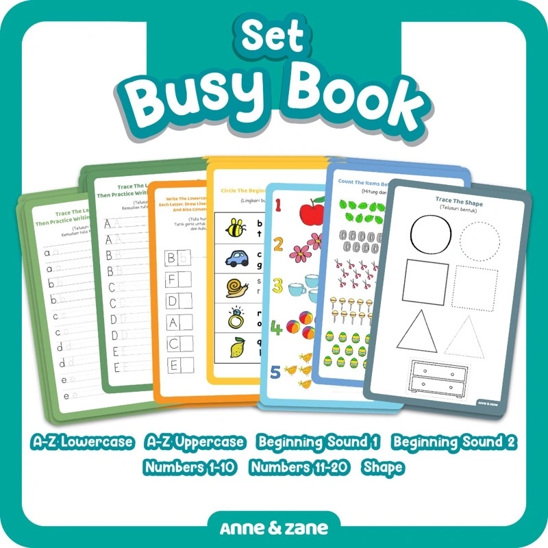 Busy Book Series / Busy Books / Wipe and Clean / Mainan Edukasi / Mainan Anak / PAUD