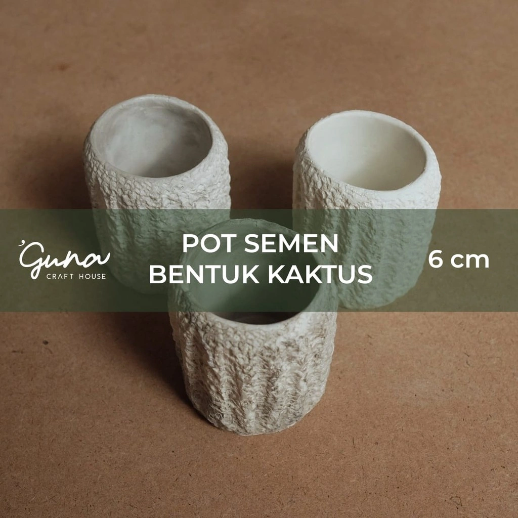 Pot Semen Sukulen Bentuk Kaktus Kecil - Pot Tanaman Mini Unik - Pot Kaktus Mini - Succulent Pot