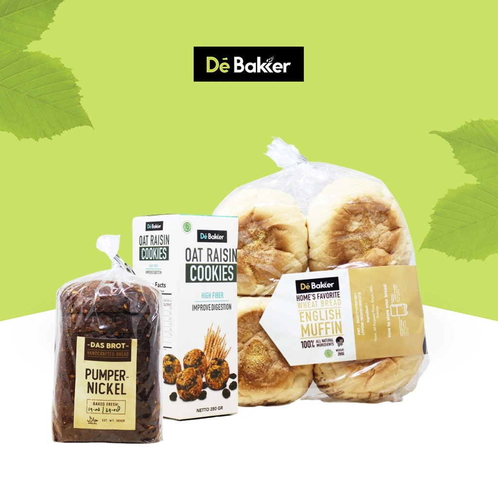 Debakker Bundling Hemat 2 - Healthy Food - Diet Snack - Bread Roti