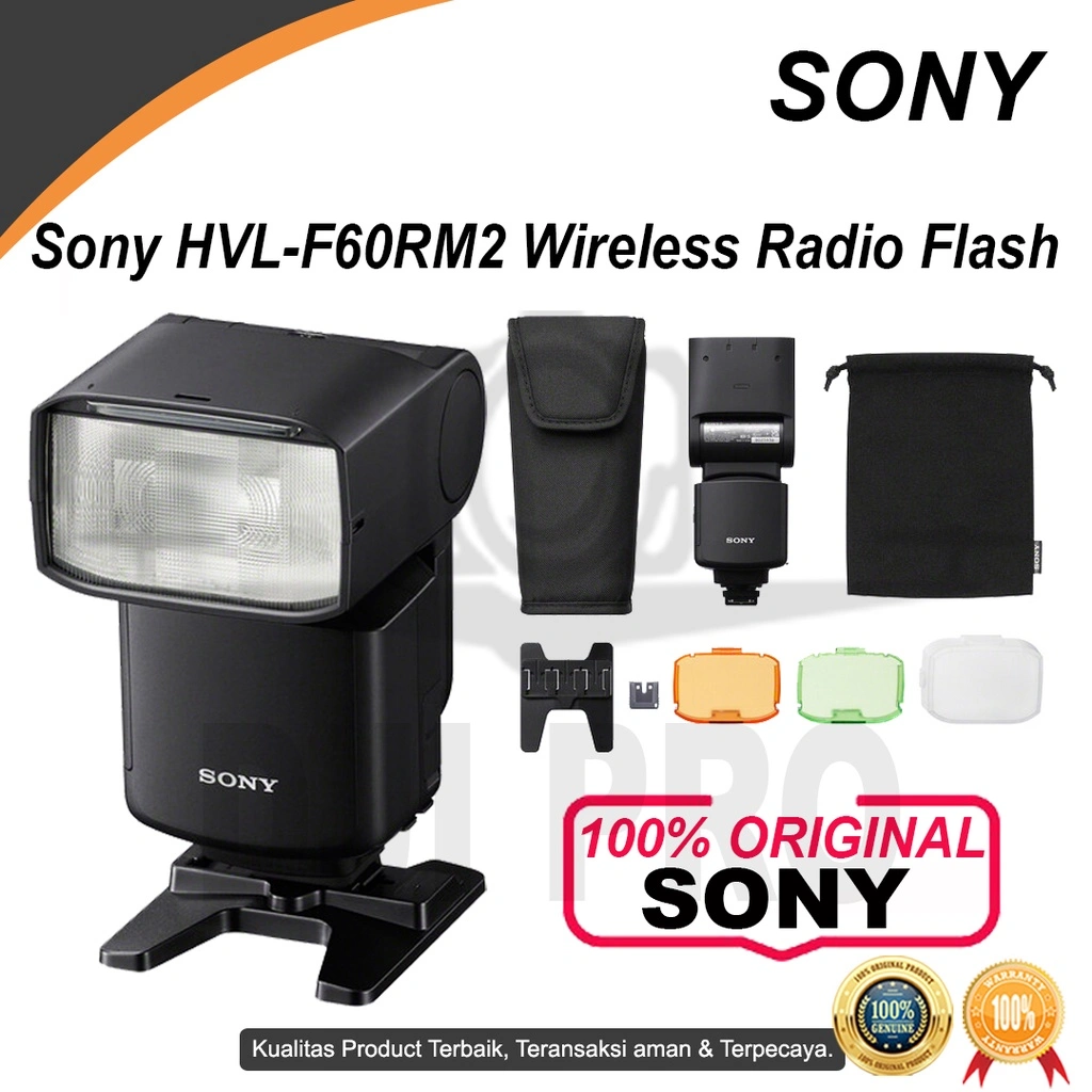 Sony HVL-F60RM2 Wireless Radio Flash Lampu Studio Original Mark II