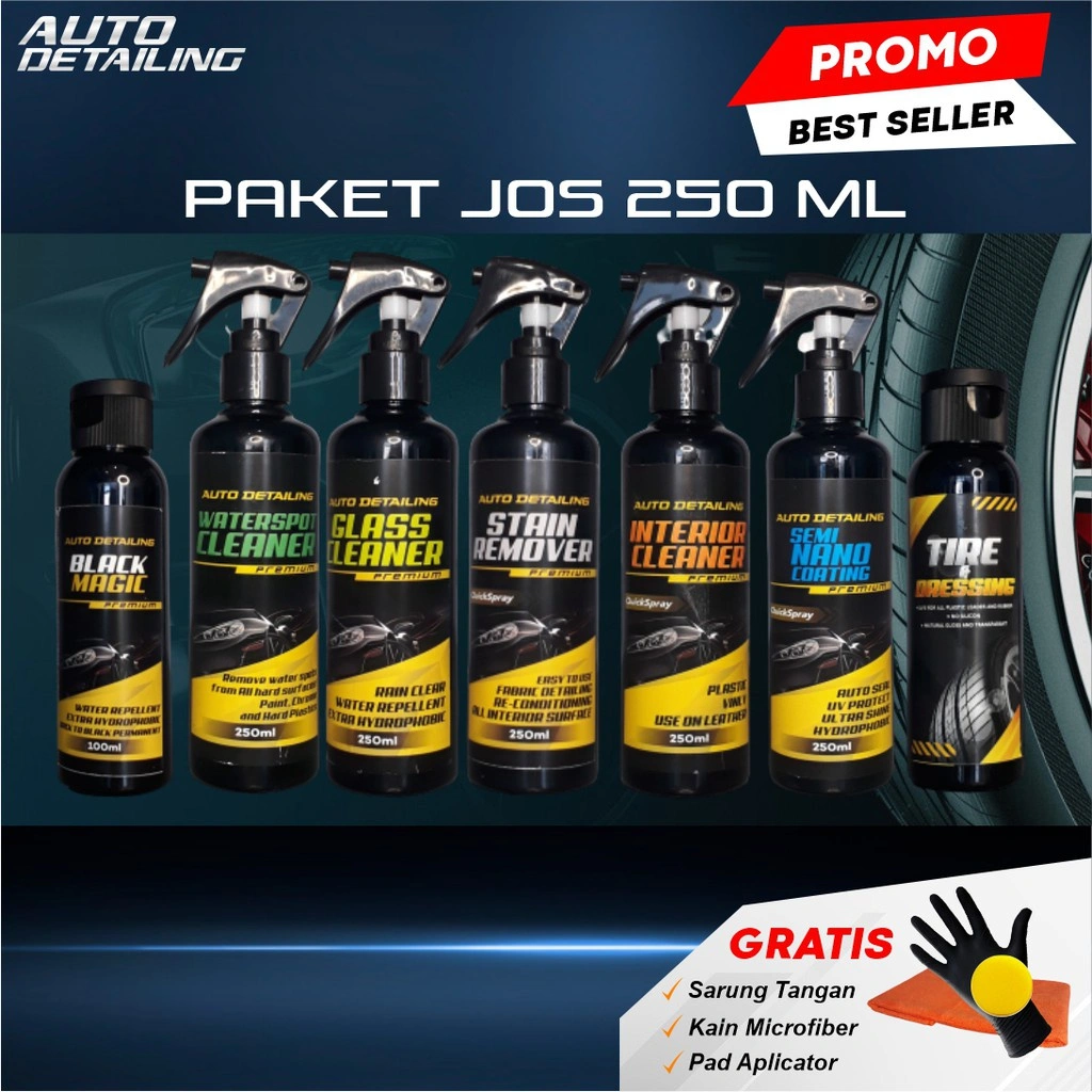 Auto Detailing Paket Detailing Nano Coating Pembersih Jamur Body Penghitam Body