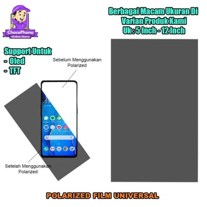 Polarized Film TFT Universal Polaris Polarizer 10 inch/12 inch Original