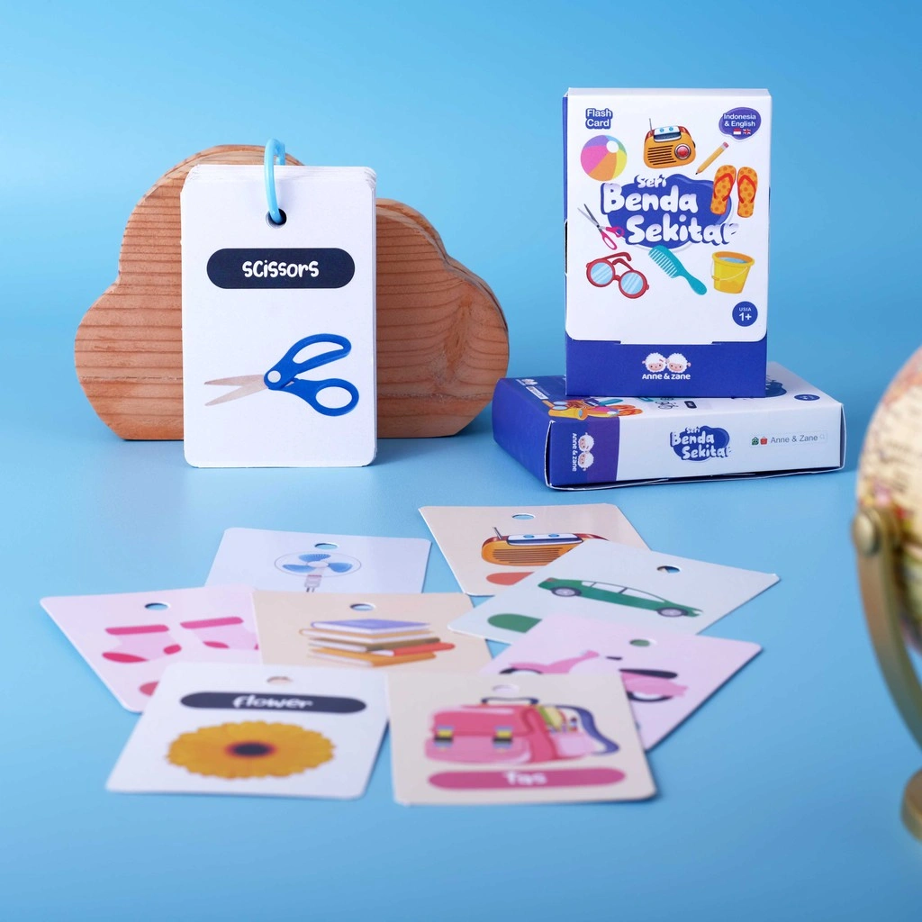 Flashcard / Kartu Edukasi / Aktivitas Bayi Anak Balita seri Benda Sekitar / PAUD