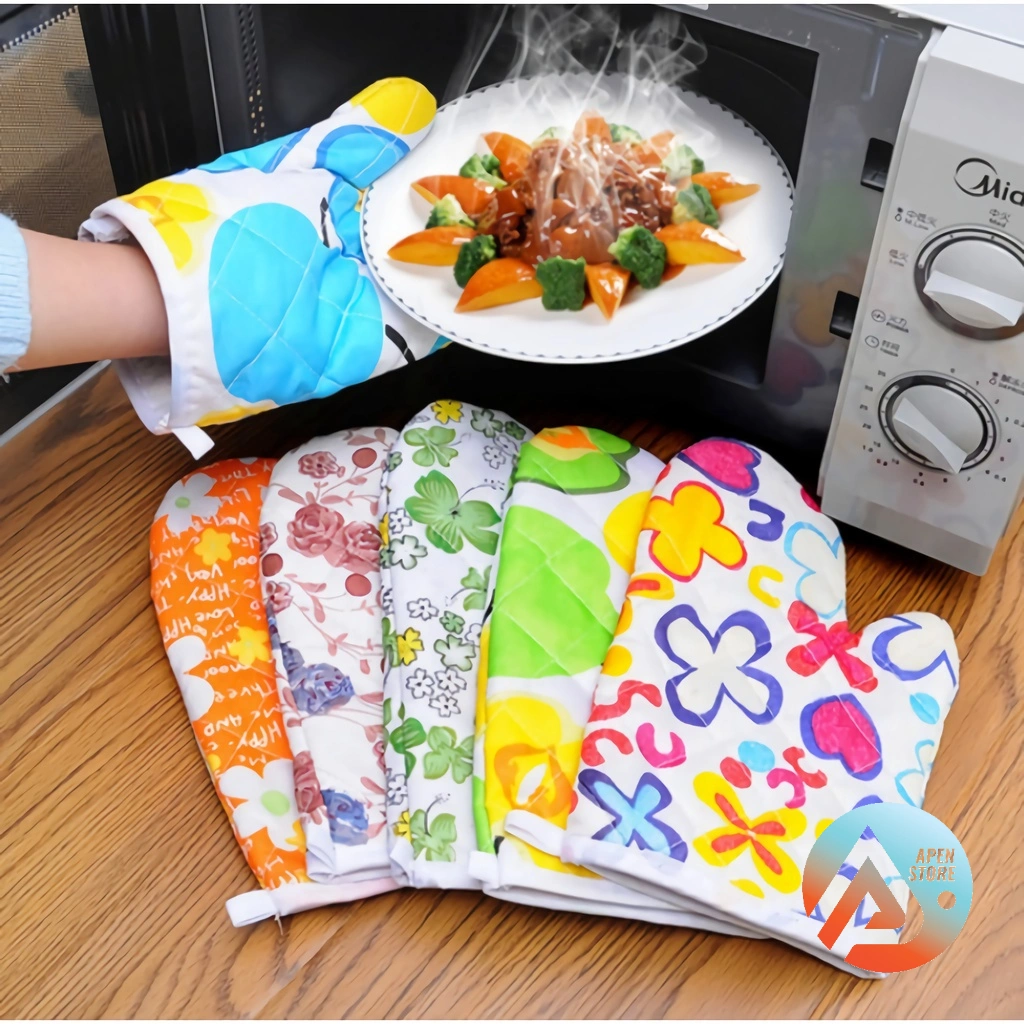 APEN Sarung Tangan Oven Anti Panas Pelindung Tangan Memasak Kitchen Glove