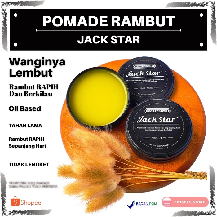 Pomade Pembentuk Gaya Rambut Pria Anti Kusut Wangi dan Tahan Lama
