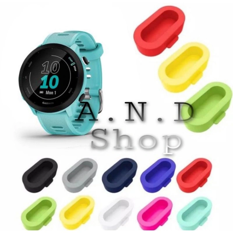 GARMIN FORERUNNER 970 570 55 165 265 255 965 955 FENIX APPROACH VIVOACTIVE VENU SQ ANTI DEBU AIR DUST PORT CHARGER PLUG PENUTUP CAS CASAN CHARGER JAM CHARGERAN