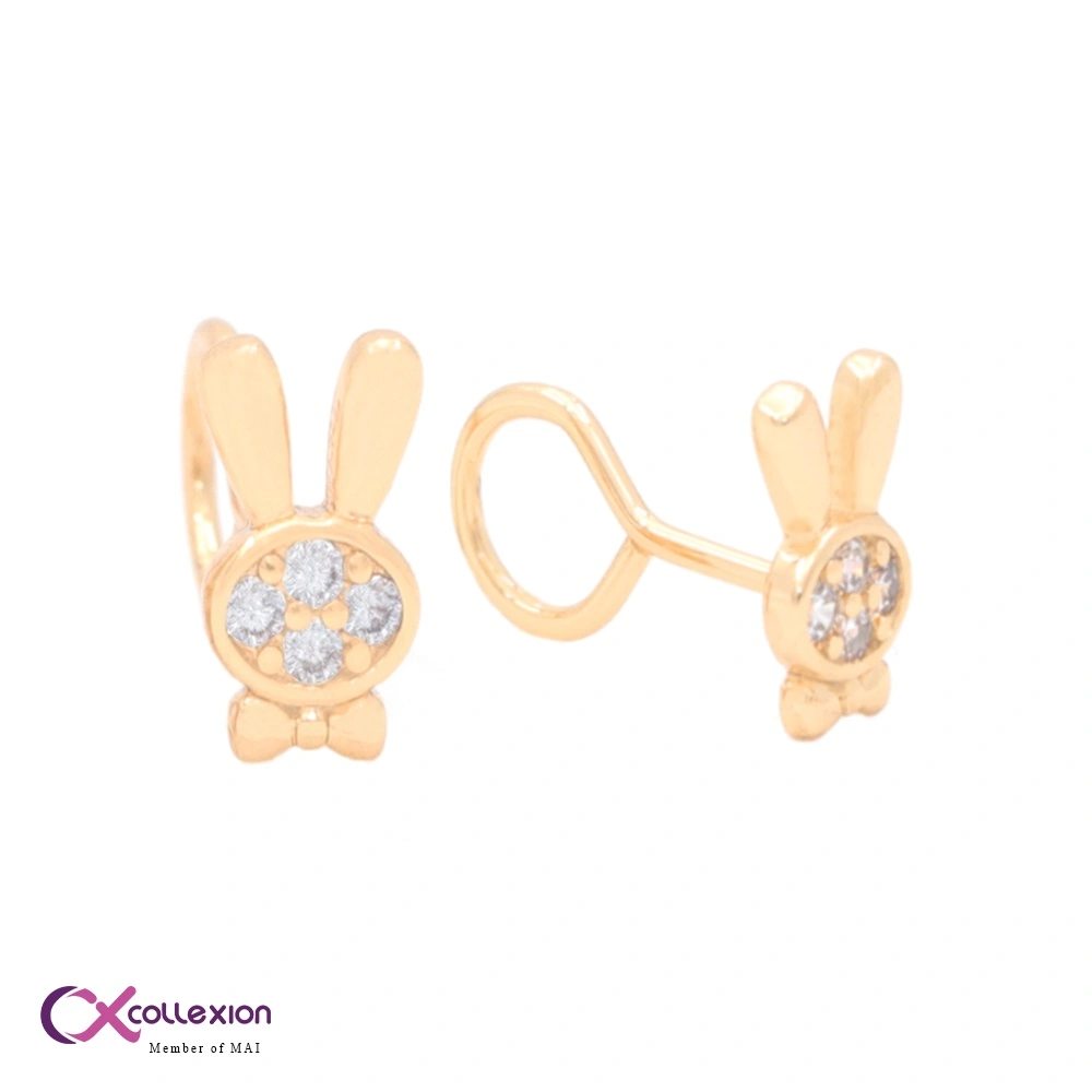 Collexion Bunny Earring Studs Lapis Emas Gold Plated 0851220015