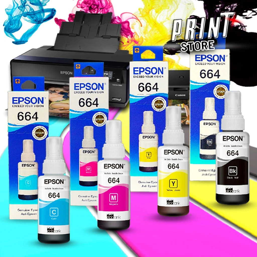 Tinta printer 664 C SERIES L360 L120 L110 L210 L220 L310 L850 L805 L1800 L800 L362 L365 L365