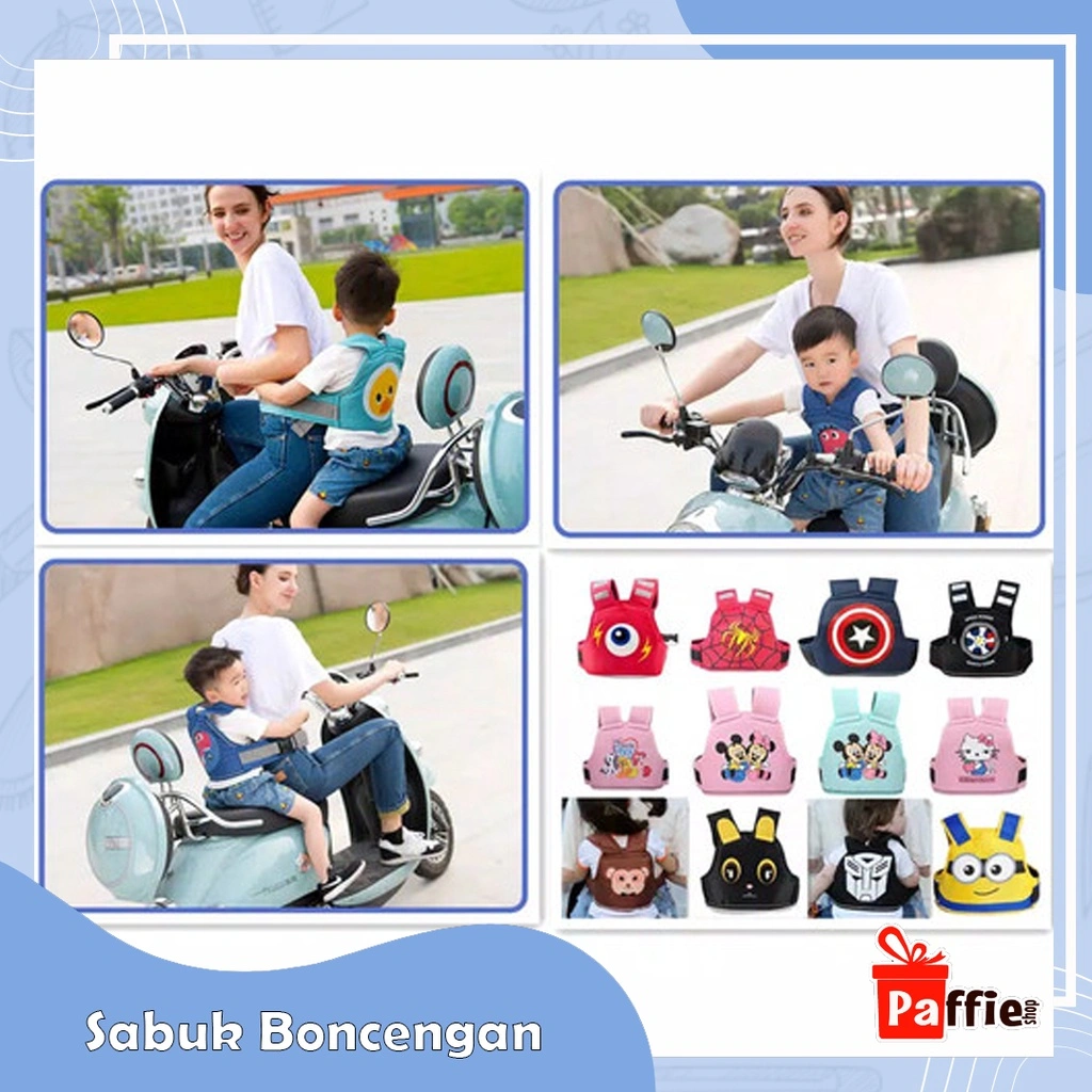 Sabuk Boncengan Motor Anak Bonceng Depan Belakang Aksesoris Safety Kid
