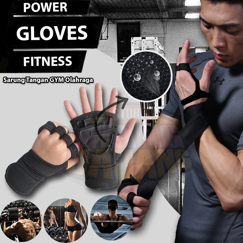 Glove Fitness Sarung Tangan Fitness Olahraga Fitness Gym Anti Slip Weight Lifting Gloves