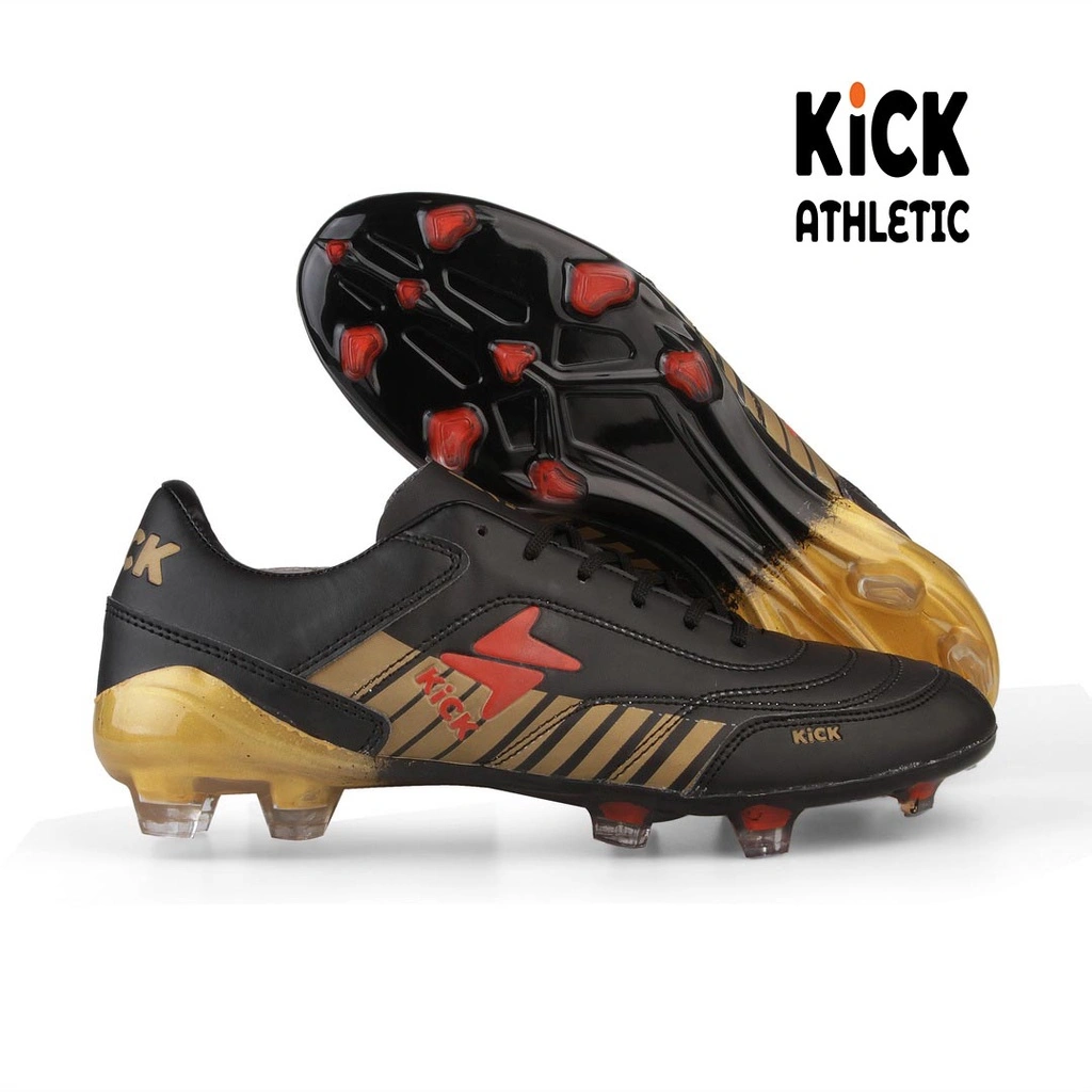 Sepatu Sepak Bola Kick Athletic-Markers 02 FG Black Gold