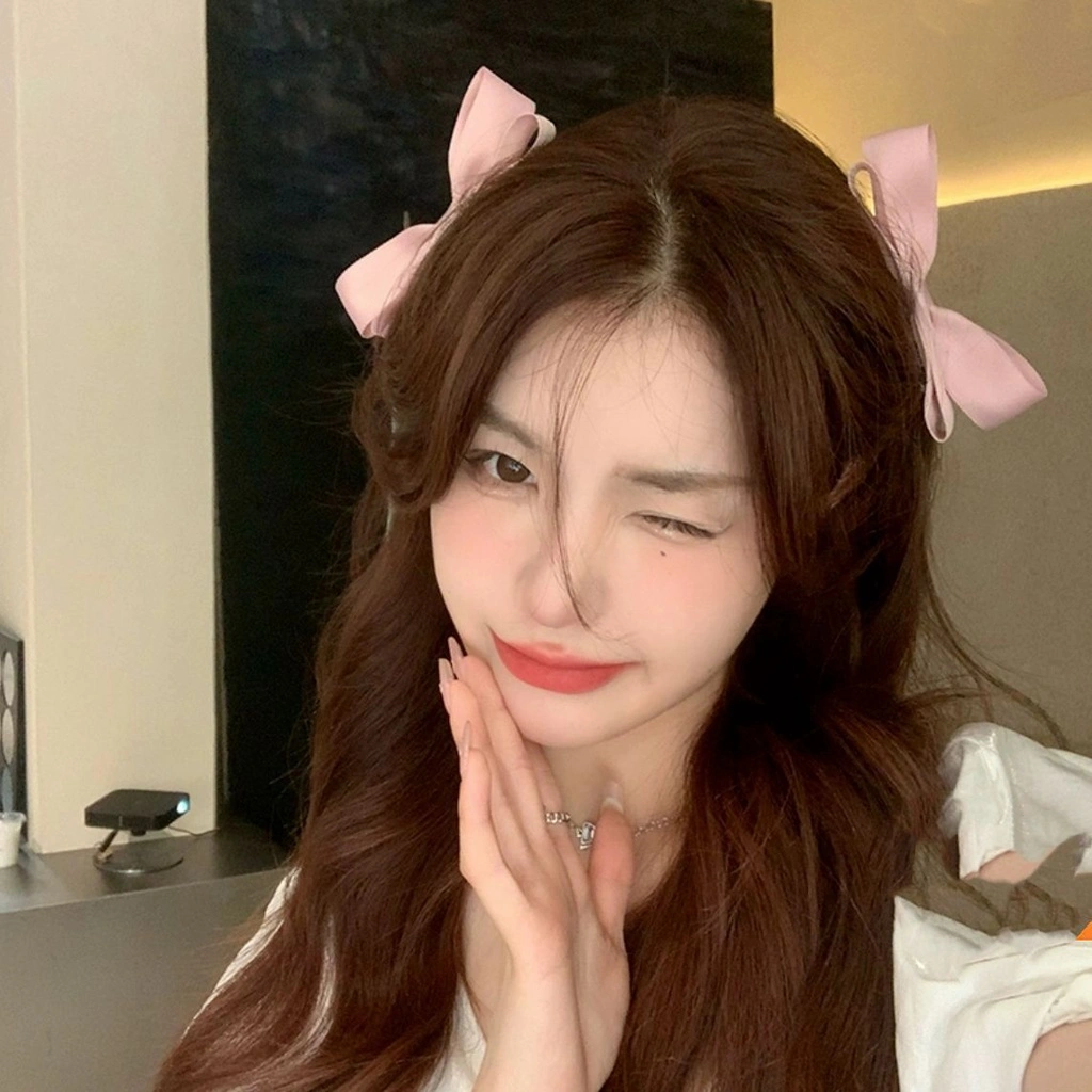 [CUCI GUDANG] JEPIT RAMBUT PITA PINK MERAH MUDA ELEGAN SATIN SILK KAIN MUTIARA PEARL RIBBON HAIRCLIP BESAR SOFT COLOR WARNA PASTEL HAIR SNAP AKSESORIS ACCESSORIES PIN KOREA PRINCESS STYLE