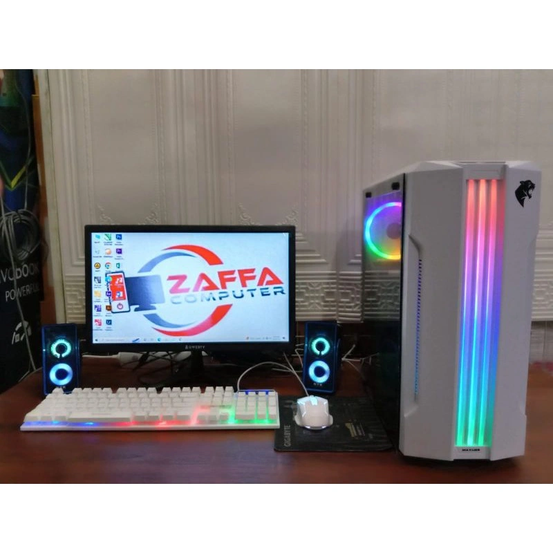 PC GAMING EDITING AMD A6 RAM 8 GB HDD 500 GB MONITOR 19" BONUS USB WIFI
