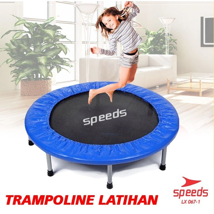 SPEEDS Trampoline 38"(100cm) 7kg Trampolin Mainan Lompat Trampoline Gym Fitness 067-1