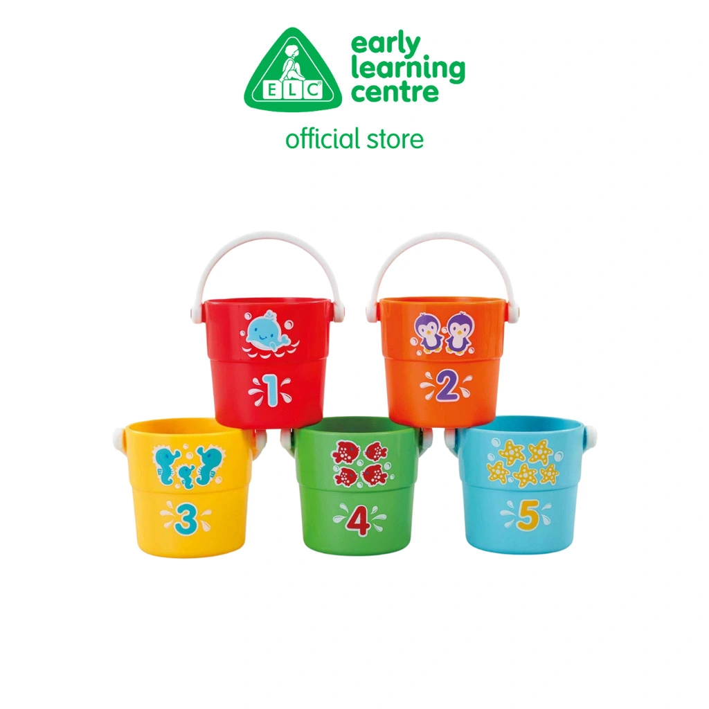 Addo Little Lot Bath Buckets - Mainan Mandi Anak Bayi 6 Bulan