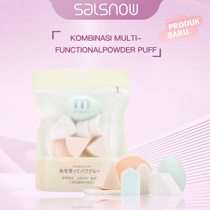 Hadiah Gratis SALESNOW Multifungsi Puff Set 15 Spons Rias Berbagai Gaya untuk Memenuhi Kebutuhan Riasan Tekstur Premium Set Makeup Spons Lembut yang Lembut dan Ramah Kulit