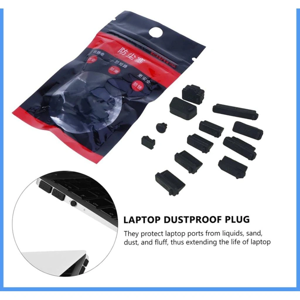 Karet penutup port laptop [YM] Universal dust plug untuk Laptop (anti debu)