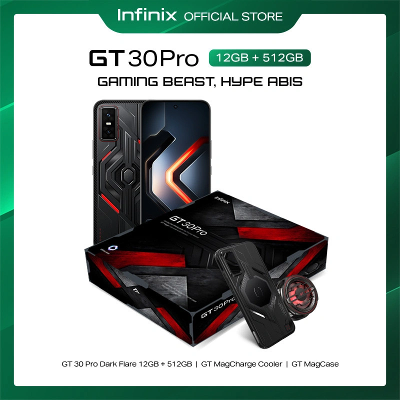 Infinix GT 30 Pro 12/512GB Special Edition - Up to 24GB Extended RAM - Dimensity 8350 Ultimate - 6.78" Amoled+ 144Hz - 108MP - NFC