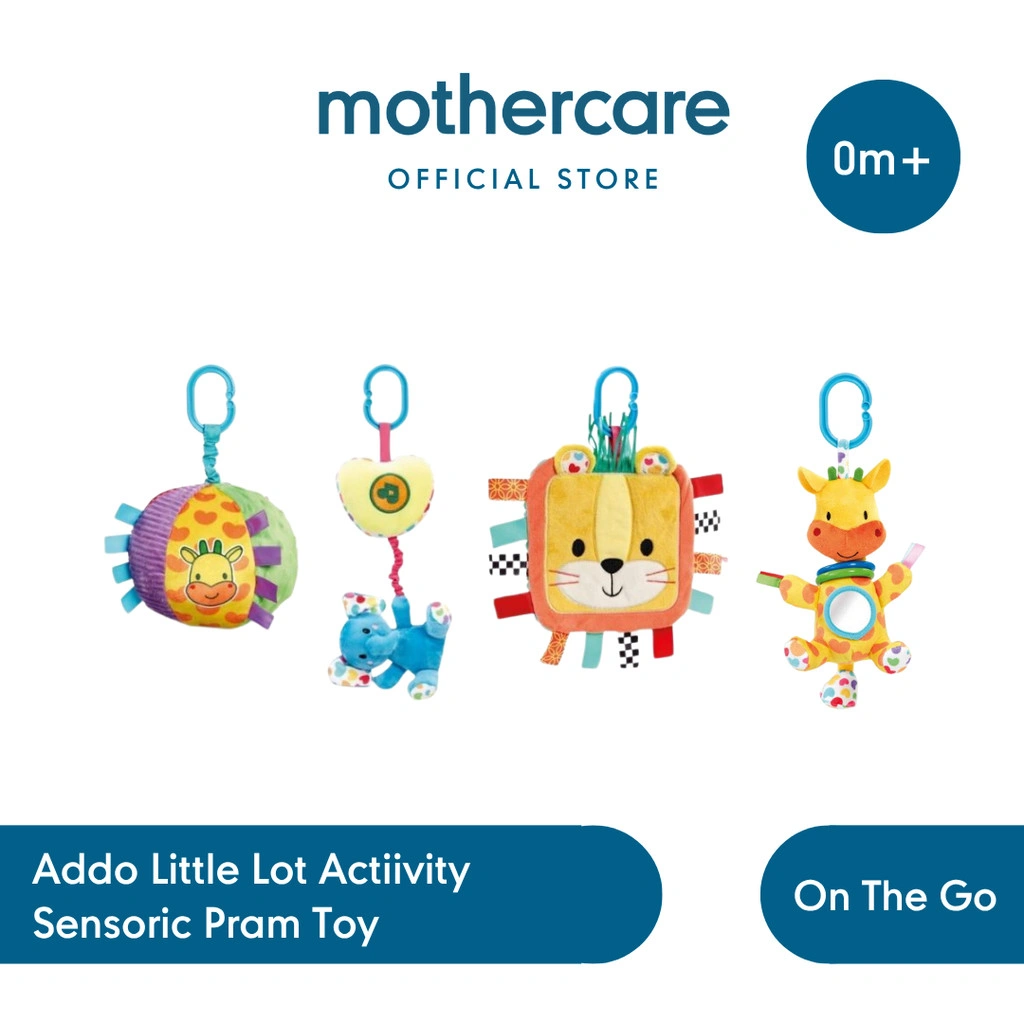 Addo Little Lot Activity Sensoric Pram Toy Toys - Mainan Edukasi Sensorik Gantungan Stroller Bayi 3Bulan