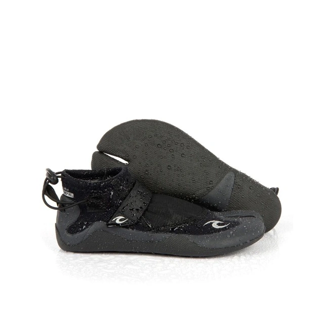 Rip Curl Reefer Boot 1.5mm Split Toe Booties Black / Charcoal