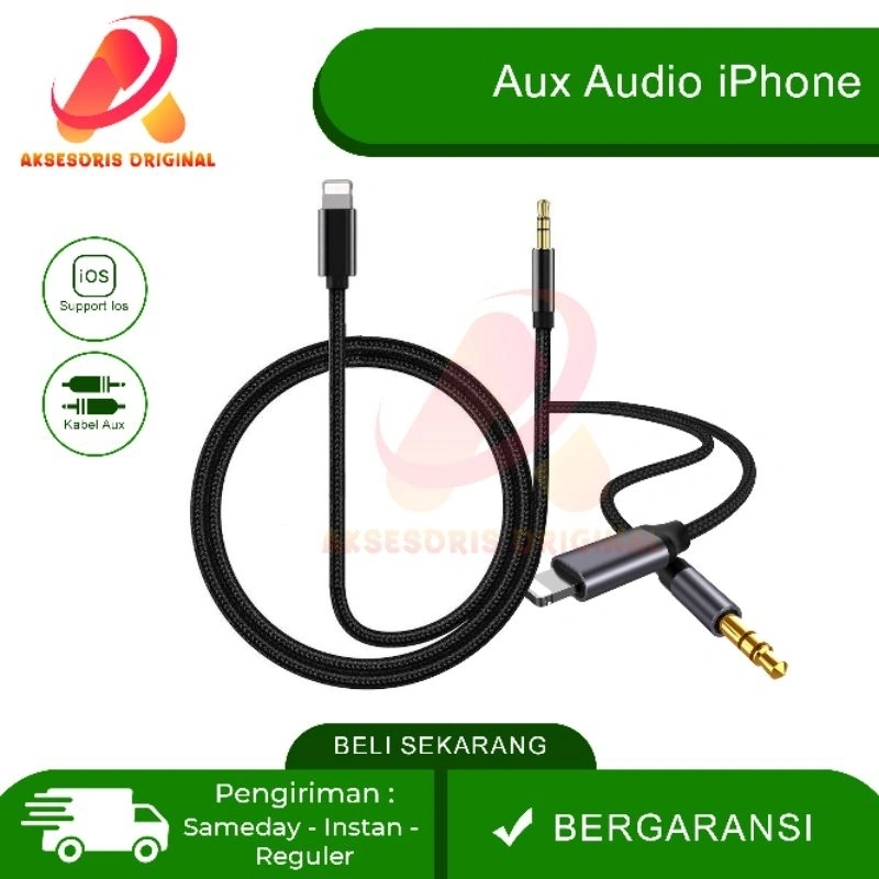 Kabel AUX iPhone Lightning to Jack 3.5 mm Audio iPhone Original