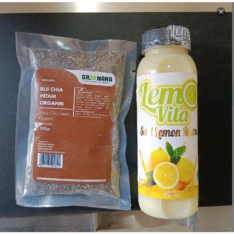 [ PAKET BUNDLING ] Lemovita Chia Seed Organic Meksiko 140 gr