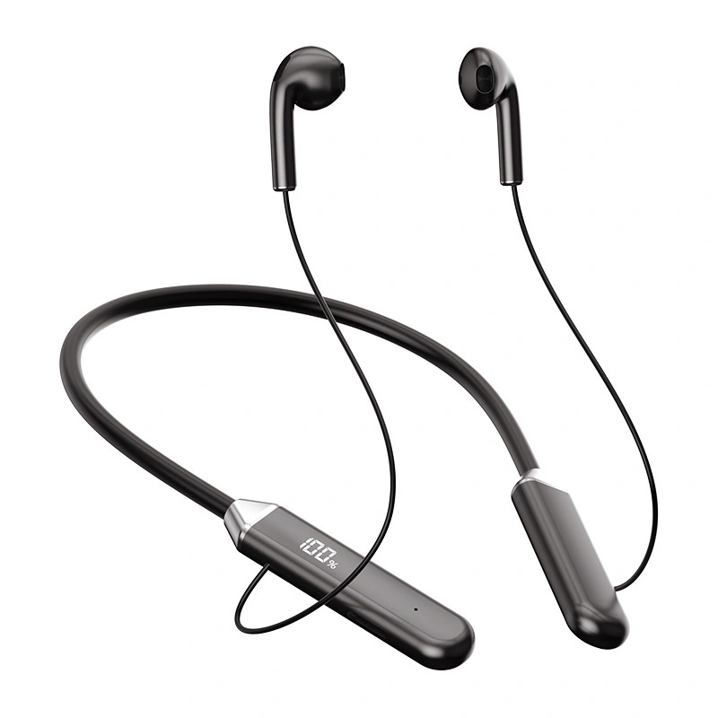 neckband bluetooth 5.3 earphone tws headphone nirkabel headset olahraga tahan air dengan earbud mic
